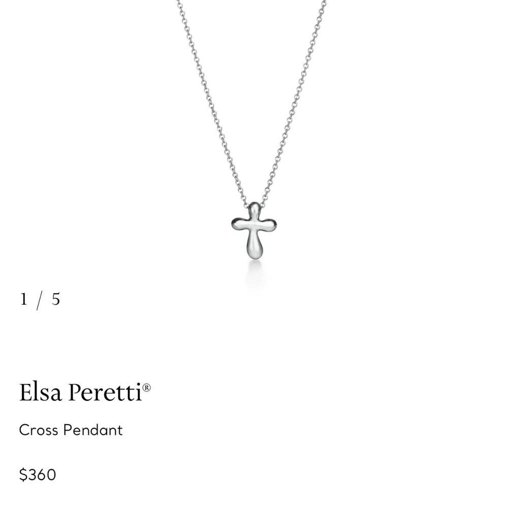 Silver Cross Pendant Necklace